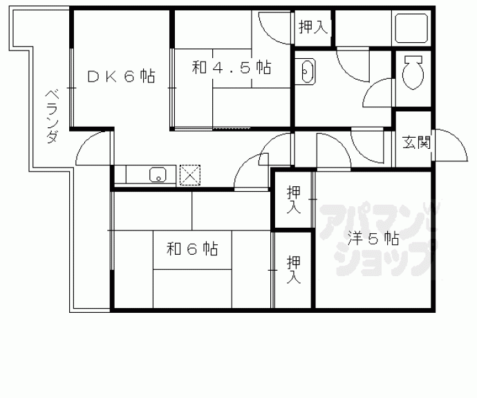 【サンコーハイツ】間取