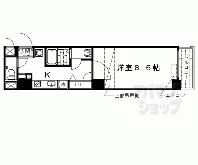 【グリシーヌ京都西院】間取