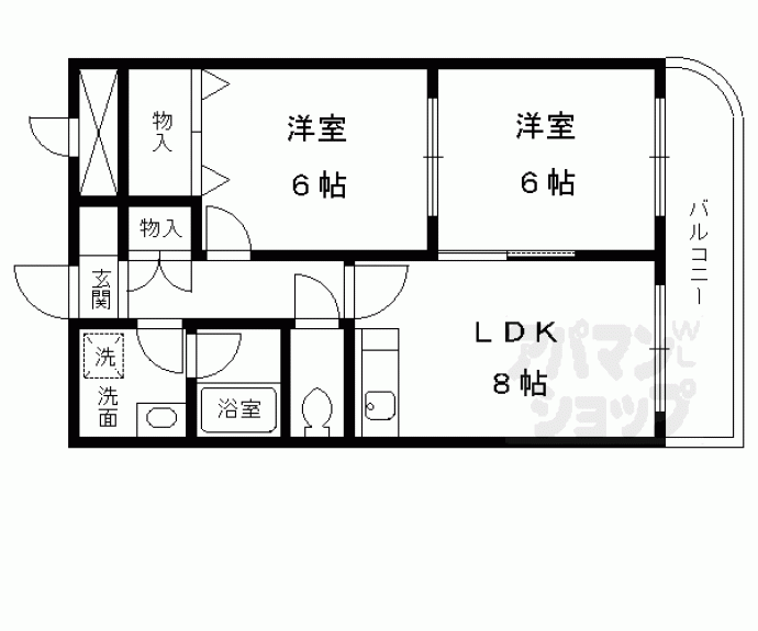 【シャトル新御池】間取