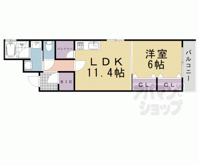 【フォレスト油小路四条】間取