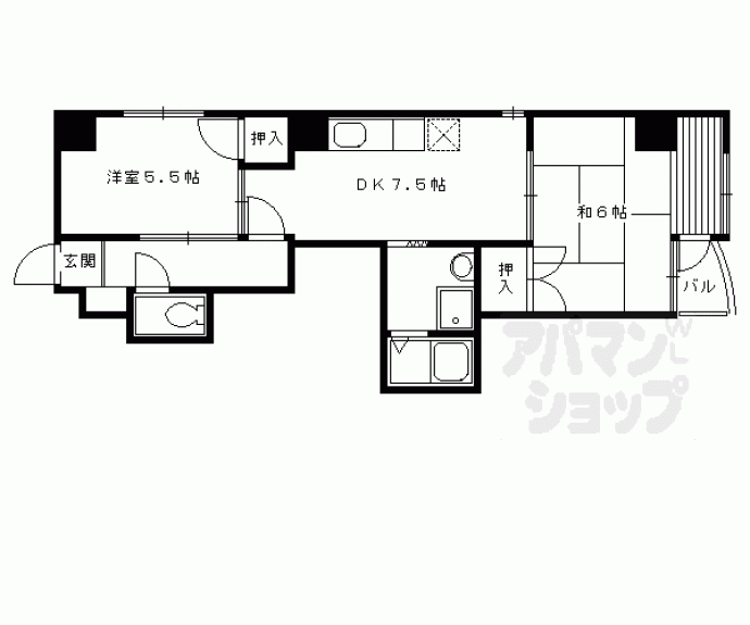 【ヴィラツインクル】間取