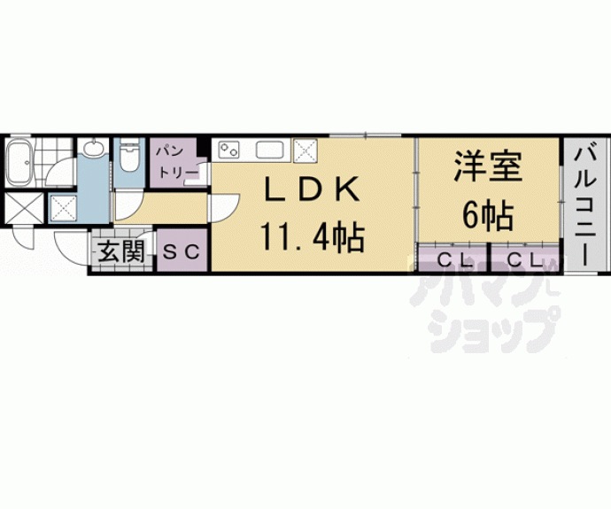 【フォレスト油小路四条】間取