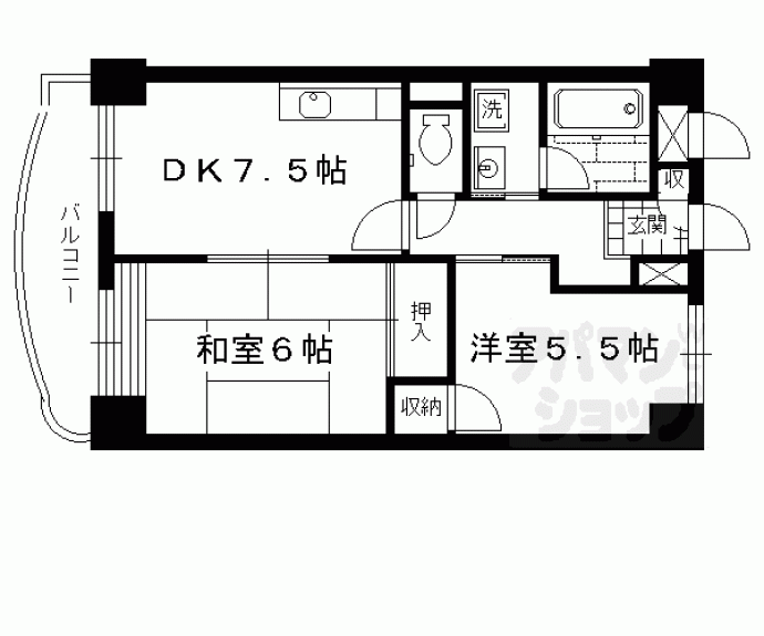 【セレクテ西大路】間取