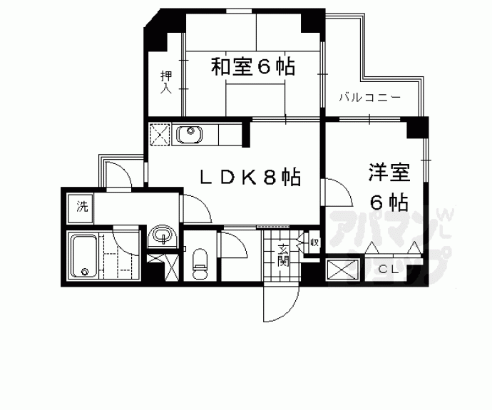 【コア・ファースト山下】間取