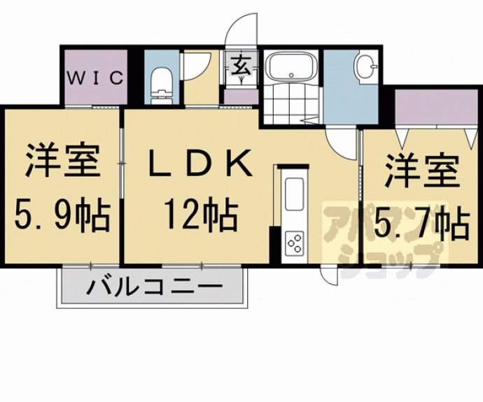 【オーヴォ今津】間取
