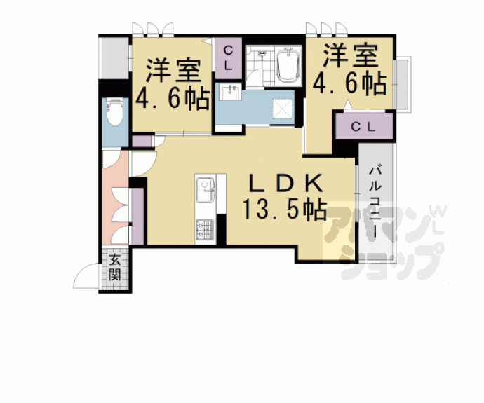 【ヴィスターリ桂】間取