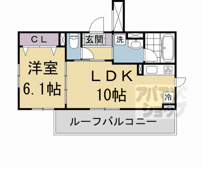 【オーバルムーン京都】間取