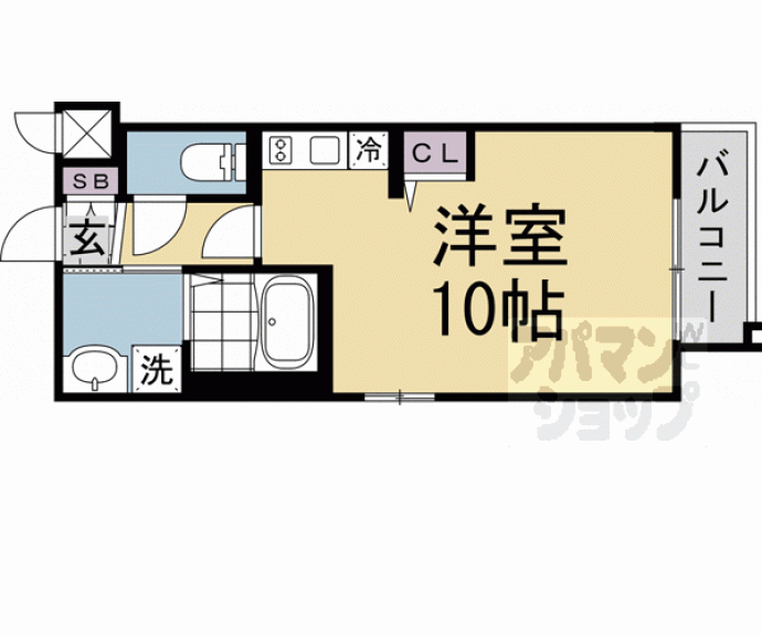 【アクアプレイス京都北白川】間取