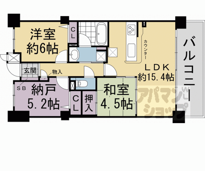 【パデシオン小倉駅南】間取