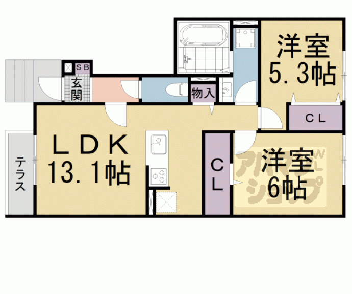【Ｒｉｓａｉａ】間取