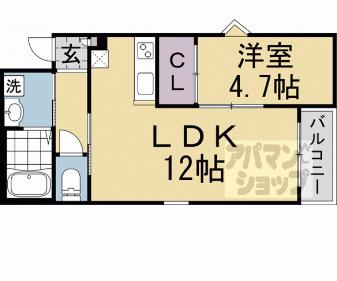 【ＲＥＧＡＬＥＳＴ山科椥辻】間取