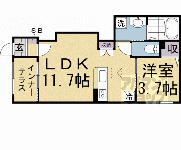 【ＣａｓａＣａｒｉｎｏ東福寺】間取