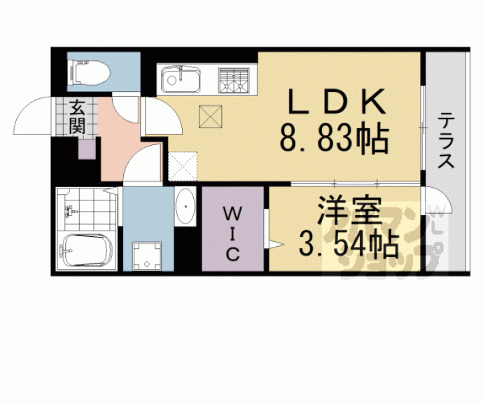 【アイル京都宇治西】間取