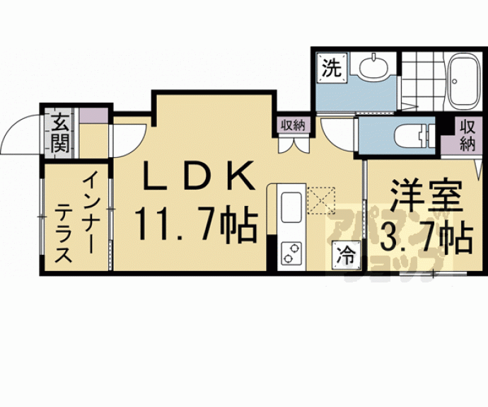 【CasaCarino東福寺】間取