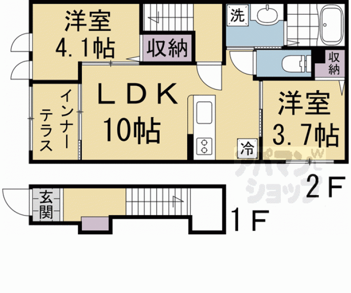 【CasaCarino東福寺】間取