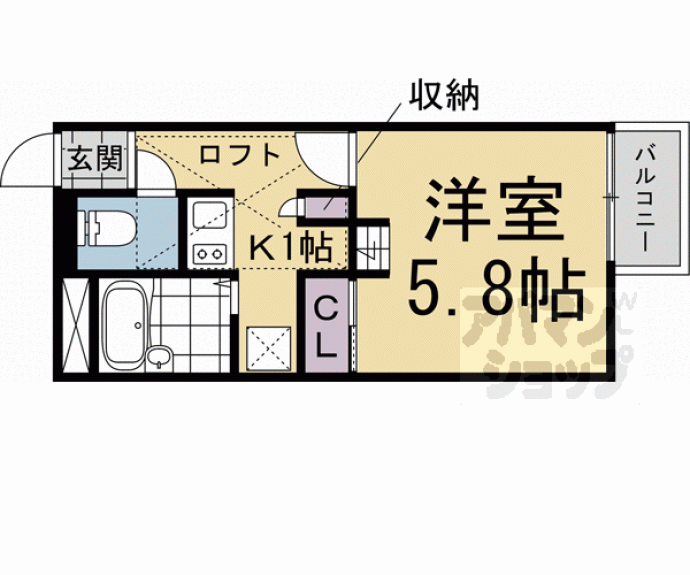 【レオパレスオグラ】間取