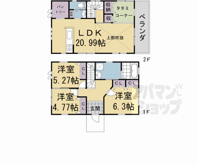 【宇治琵琶貸家】間取