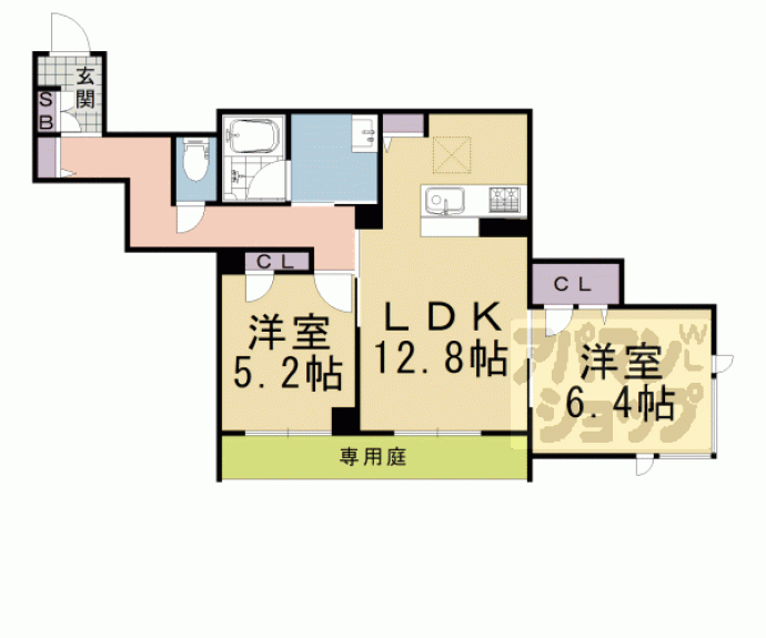【ハイライフ北ノ口】間取
