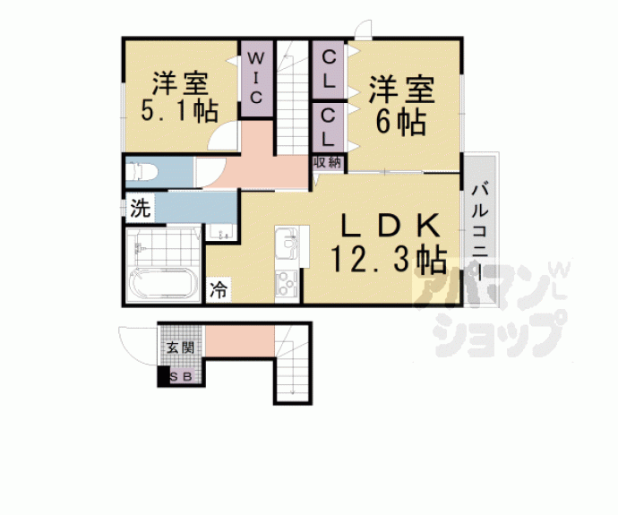 【メルベーユＦⅢ】間取