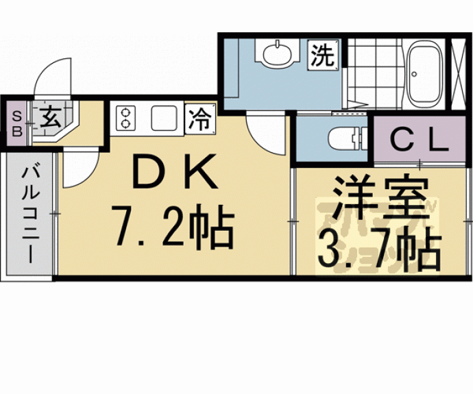 【ハーモニーテラス祐】間取
