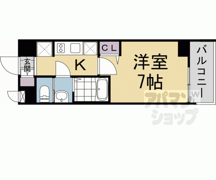 【キンブリッジ京都千本丸太町】間取