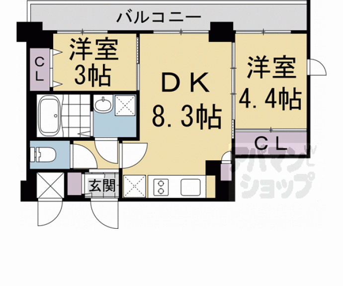 【キンブリッジ京都千本丸太町】間取