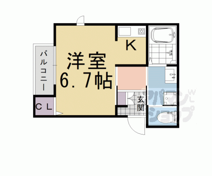 【シャインメゾン長岡京】間取