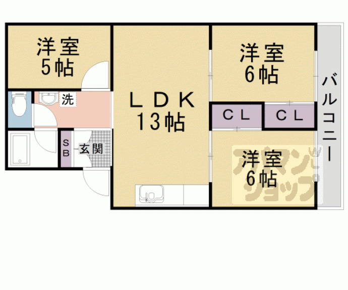 【グレイス堅田】間取