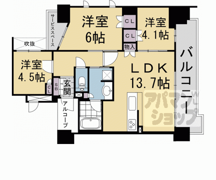 【ジオ京都姉小路】間取