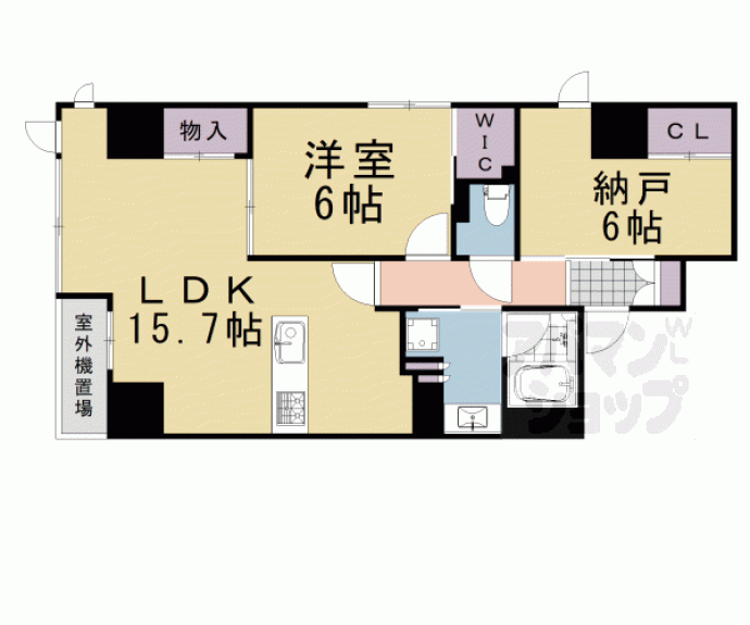 【レ・ジェイド京都四条大宮】間取