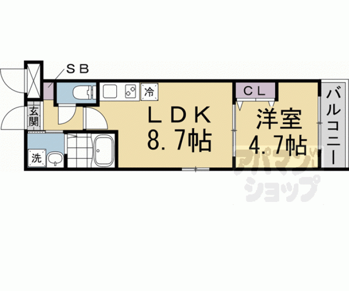【クレアーレ西陣】間取