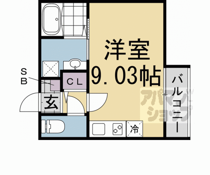 【メステート京都九条庵】間取