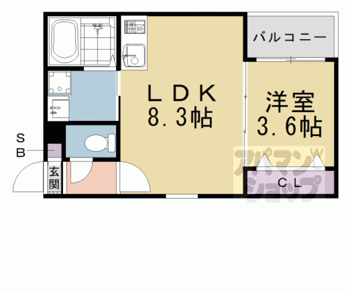 【ジーメゾン伏見エルデ】間取