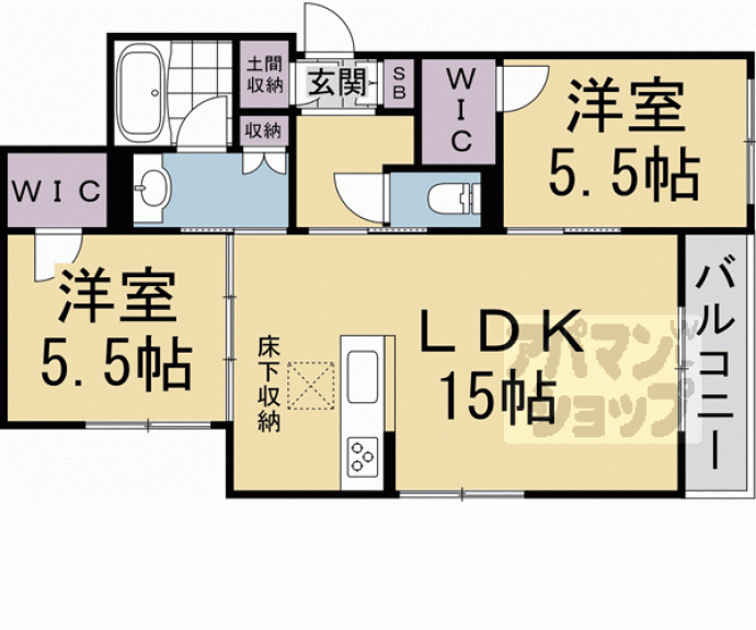 【シャーメゾン桜小径（さくらこみち）】間取