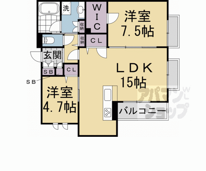 【シャーメゾン桜小径（さくらこみち）】間取