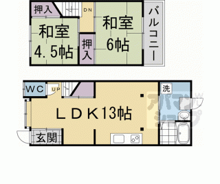 【椥辻西浦貸家】