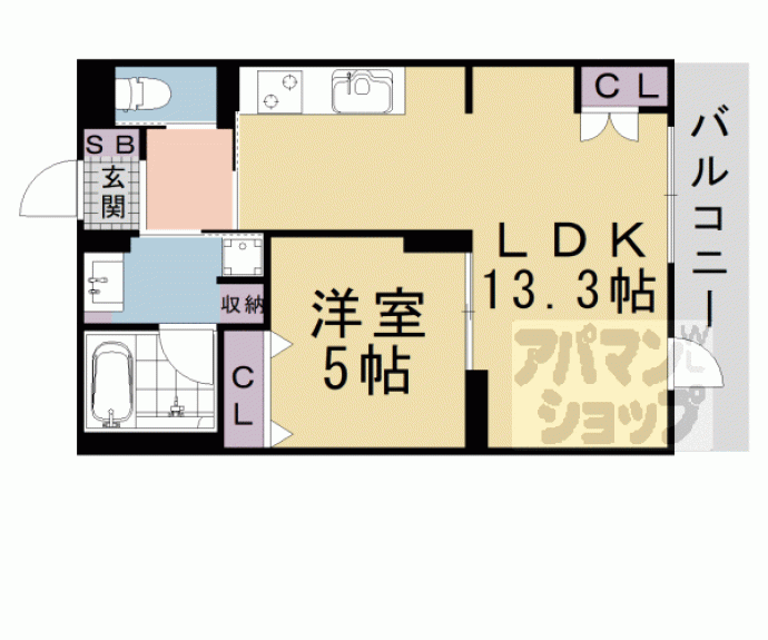 【インサイトルポ山科新十条】間取
