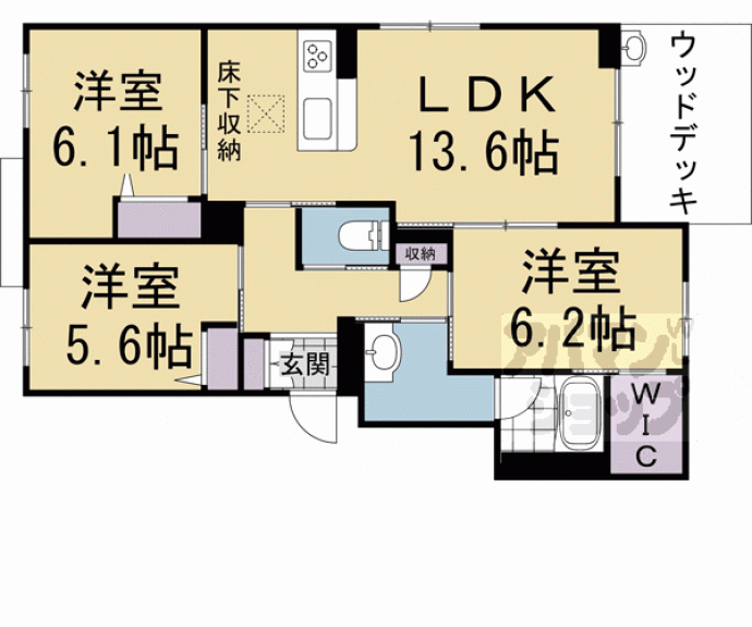 【S.R.シャーメゾン】間取