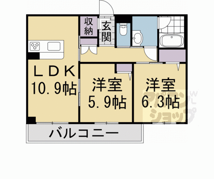 【S.R.シャーメゾン】間取