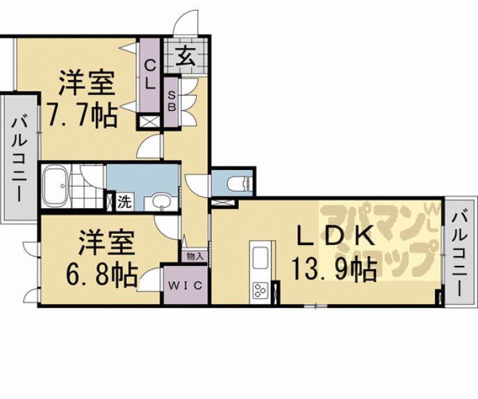 【メゾン厨子奥】間取
