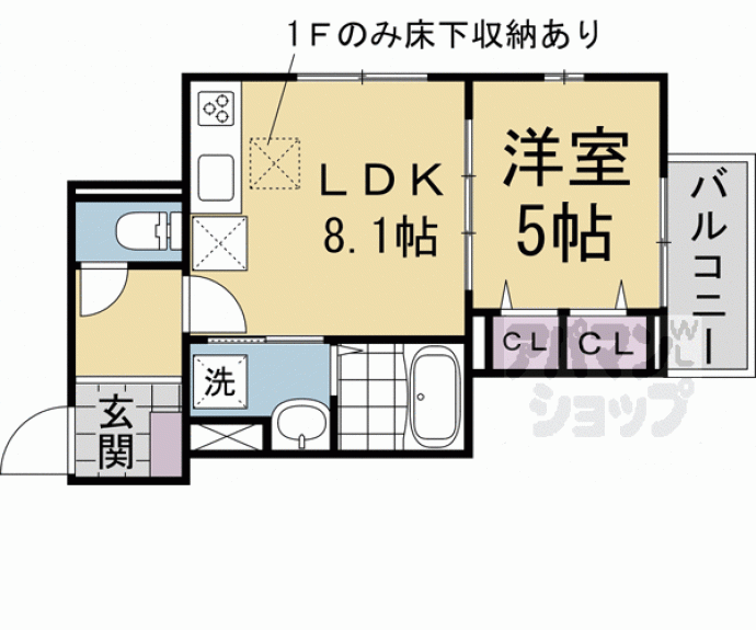 【椥辻リバーグレイス】間取