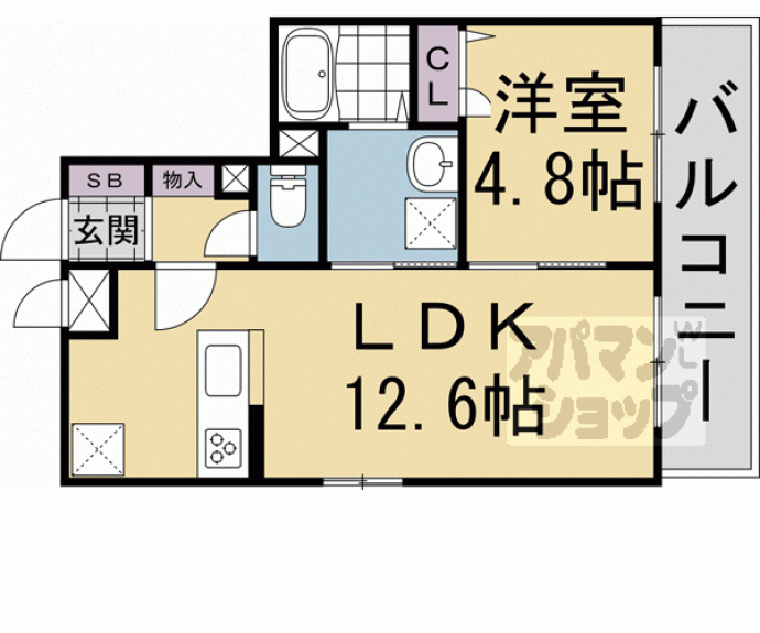 【クラルテ桂川】間取