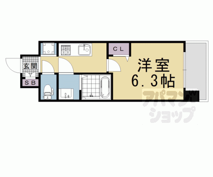 【アドバンス京都フェリス】間取