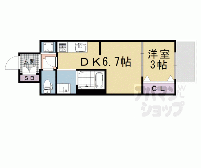 【アドバンス京都フェリス】間取