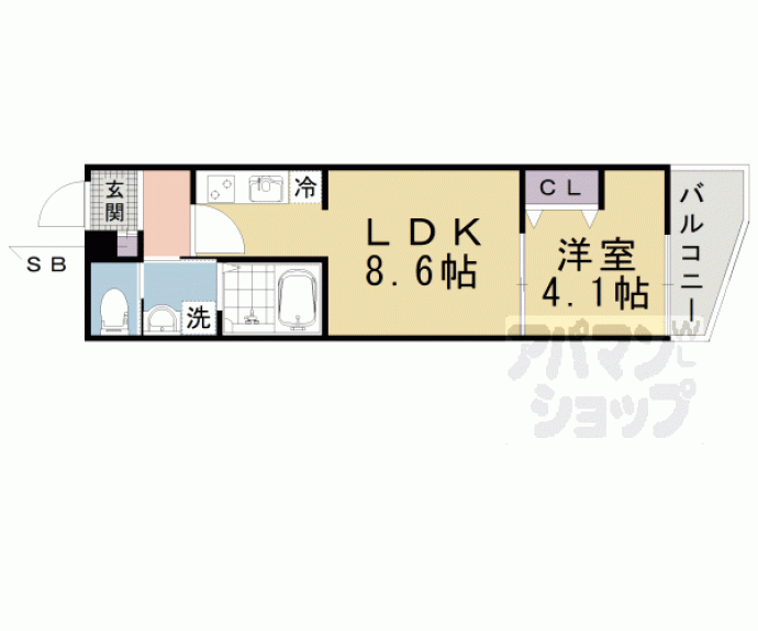 【ＡＬＥＧＲＩＡ大津】間取
