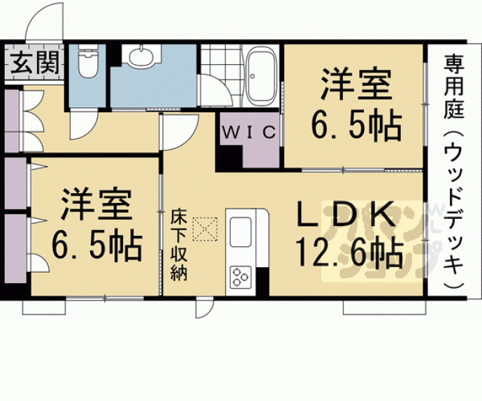 【シャンヴェール松ヶ崎】間取