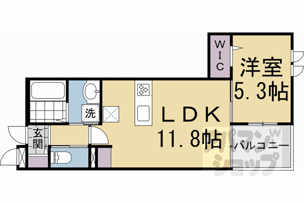 【バセ・嵯峨嵐山】間取