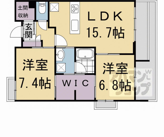 【コート学林】間取