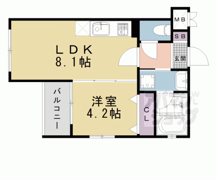 【ベラジオレガシー西洞院松原】間取