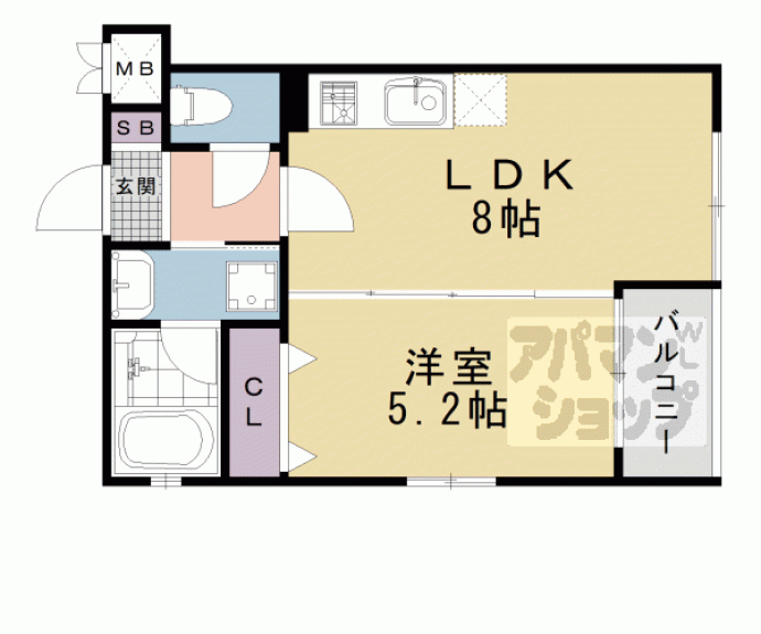 【ベラジオレガシー西洞院松原】間取